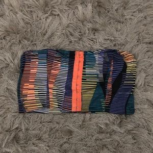 Multicolored tube top